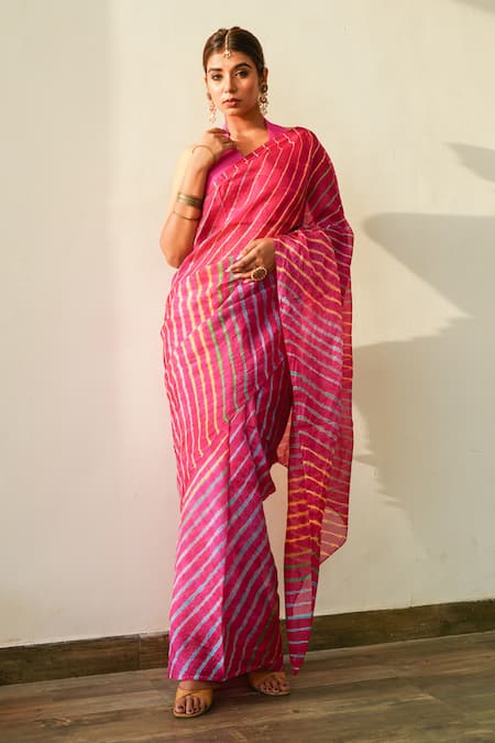 Ruchira Nangalia Leheriya Saree 