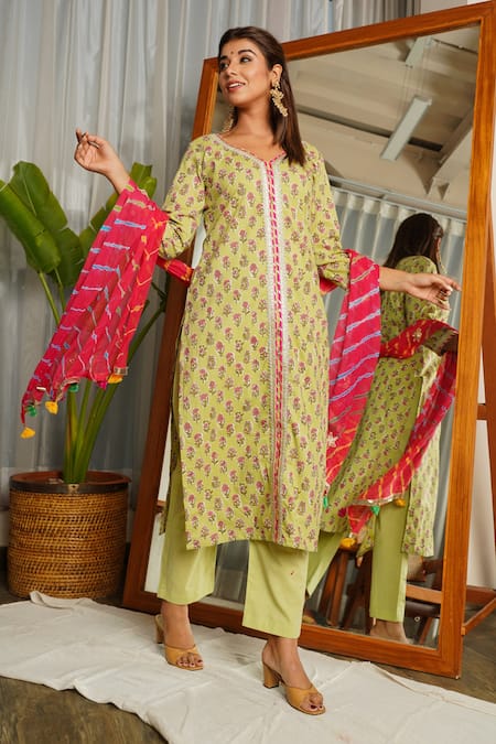 Ruchira Nangalia Floral Print Kurta Set 