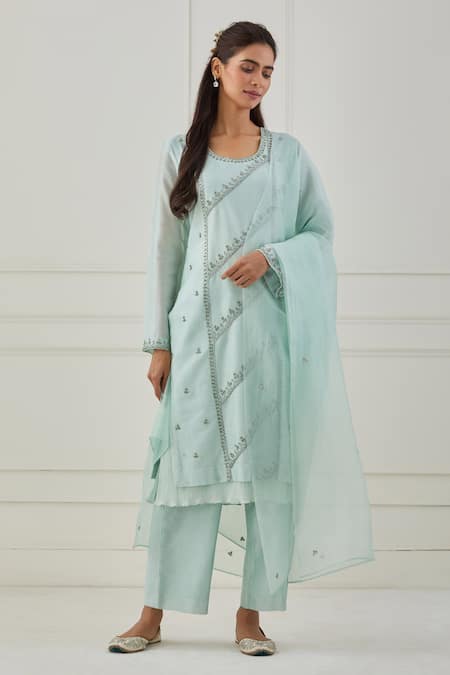 Rashi Jain Galiyari Chanderi Kurta Pant Set 