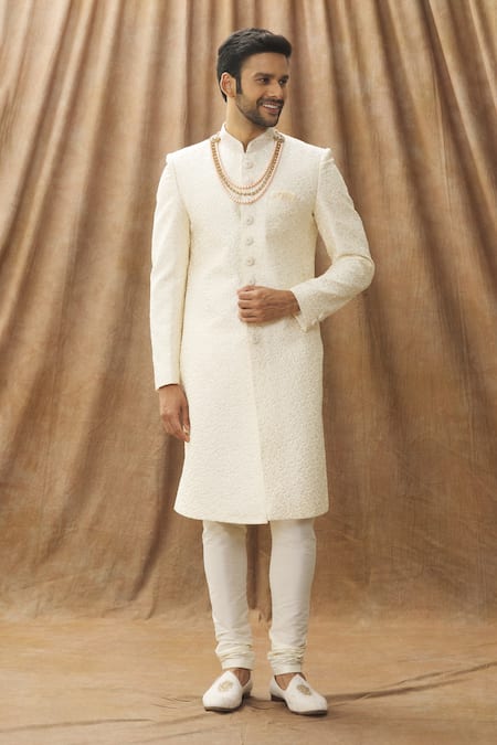 Arihant Rai Sinha Thread Embroidered Sherwani Set 