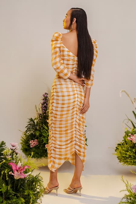 The Iaso Checkered Pattern Dress 