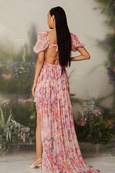 Shop The Iaso Multi Color Viscose Crinkle Chiffon Lining Crepe Manami Asymmetric Dress at Aza Fashions Shop_The Iaso_Multi Color Viscose Crinkle Chiffon Lining Crepe Manami Asymmetric Dress _at_Aza_Fashions