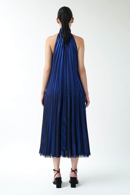 Gauri & Nainika Halter Neck Midi Dress 