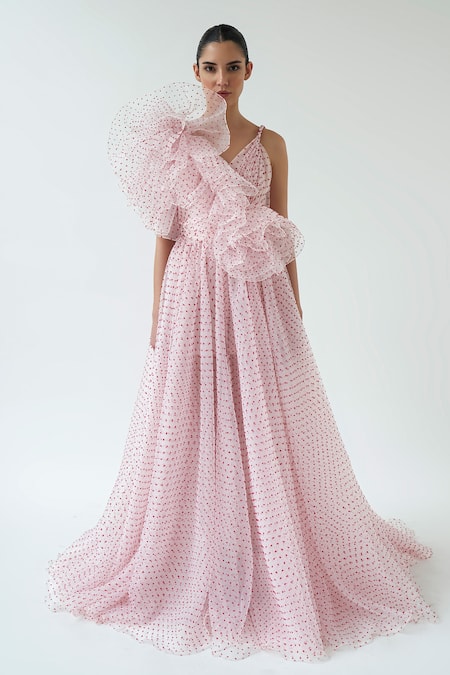 Gauri & Nainika Polka Dot Gown 