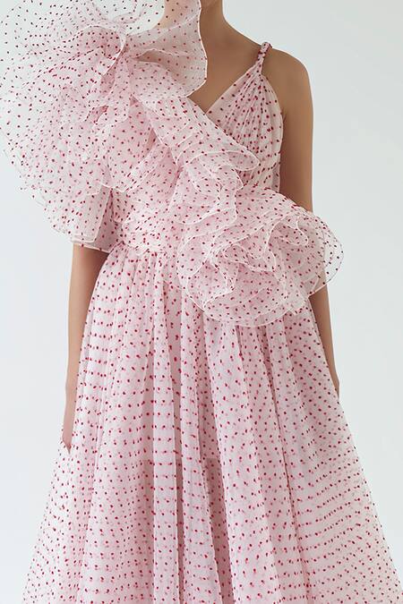 Pink polka dot dress | Dress, Pink polka dot dress, Polka dot dress