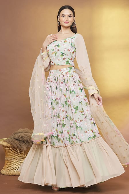 Arihant Rai Sinha Floral Print Lehenga Set 