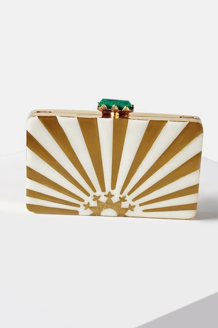 Jade By Monica & Karishma Solana Box Clutch 