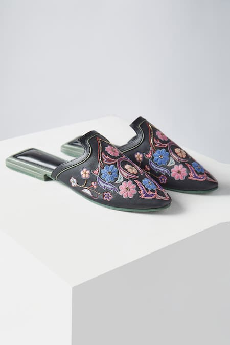 Jade By Monica & Karishma Alana Vegan Leather Mules 