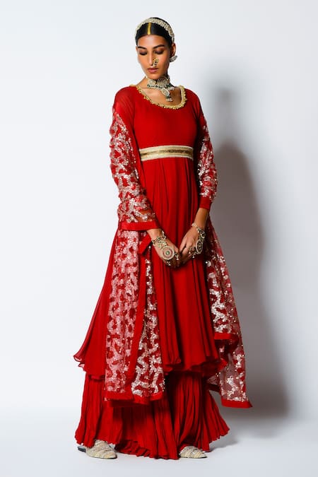 Anarkali With Palazzo Style Suit