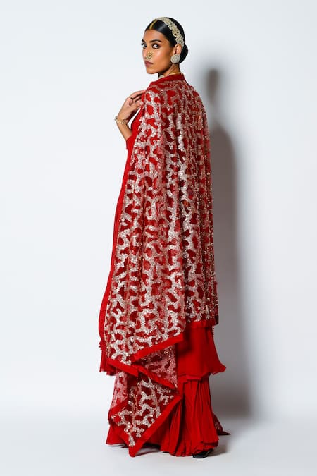 Rishi and Vibhuti Aaina Anarkali Palazzo Set 