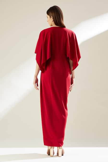 Aakaar Embroidered Draped Gown 