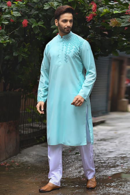 Priyanka Haralalka Geometric Embroidered Kurta Set 