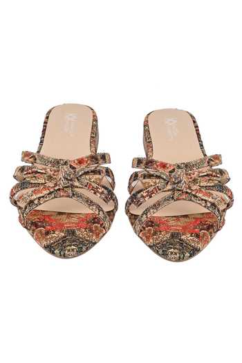 Shop_Vanilla Moon_Red Bows Harmony Multi Strap Sandals_Online_at_Aza_Fashions