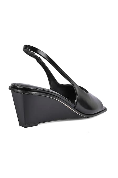 Vanilla Moon_Black Nelly Angular Wedges_Online_at_Aza_Fashions