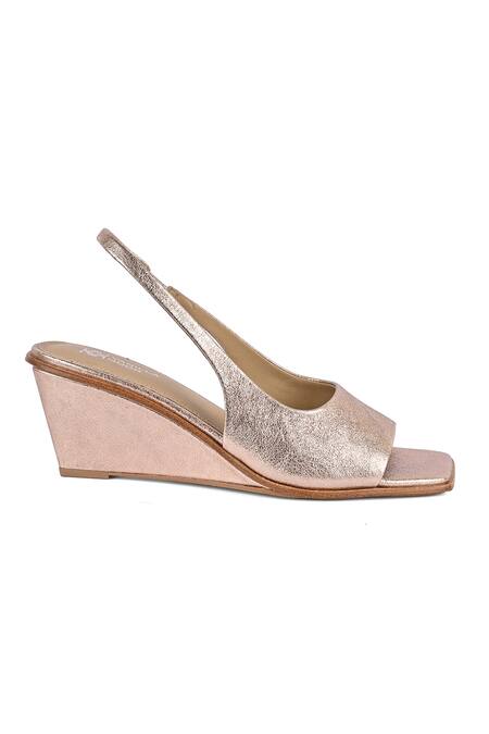Buy Vanilla Moon Gold Nelly Metallic Angular Wedges Online at Aza Fashions Buy_Vanilla Moon_Gold Nelly Metallic Angular Wedges_Online_at_Aza_Fashions