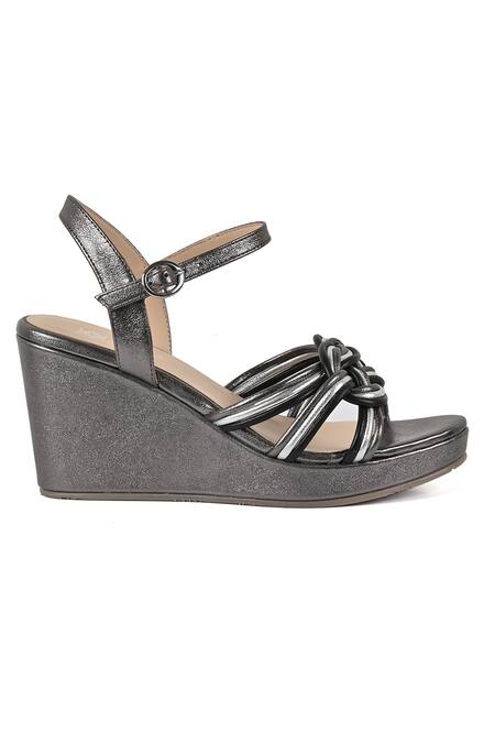 Vanilla Moon_Grey Nisa Knotted Top Wedges_Online_at_Aza_Fashions