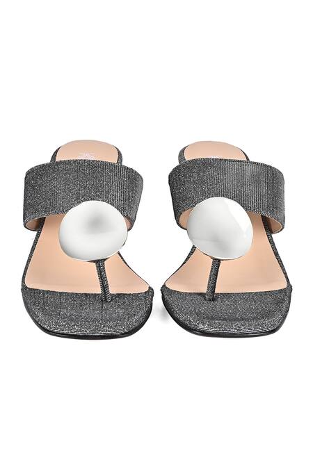 Shop Vanilla Moon Grey Darcy T-strap Wedges at Aza Fashions Shop_Vanilla Moon_Grey Darcy T-strap Wedges_at_Aza_Fashions
