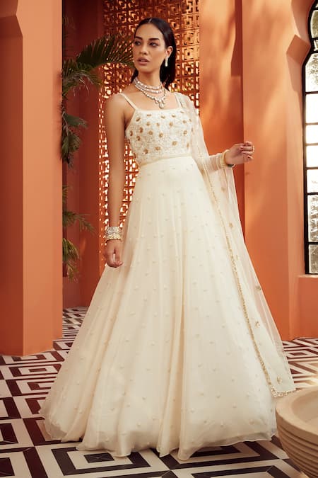 Niamh By Kriti Embroidered Anarkali With Dupatta 