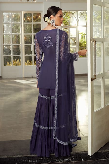 Niamh By Kriti Embroidered Kurta Gharara Set 