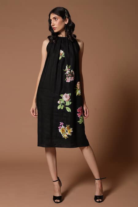 Rohit Bal Floral Print Dress 