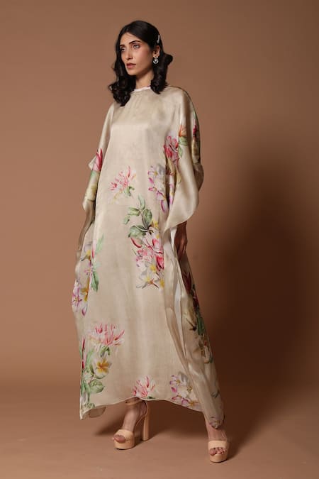 Rohit Bal Floral Print Kaftan 