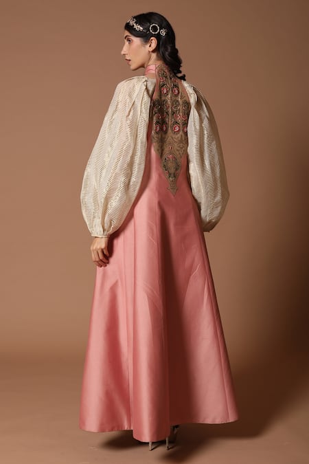 Rohit Bal Chanderi Jacket & Brocade Pant Set 