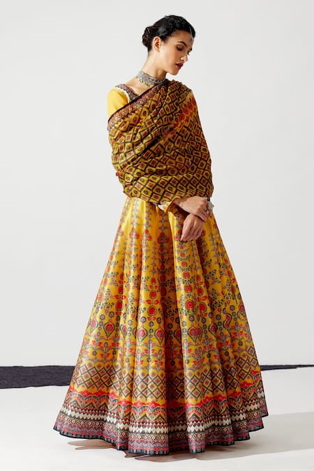 Rajdeep Ranawat Leela Printed Lehenga Set 