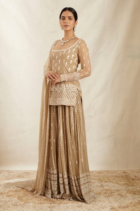 Astha Narang Embroidered Kurta Sharara Set 
