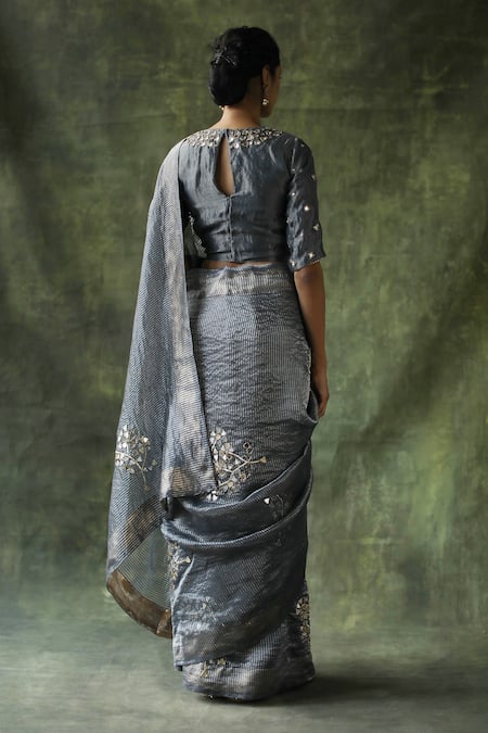 Begum Gulnaaz Saree With Embroidered Blouse 