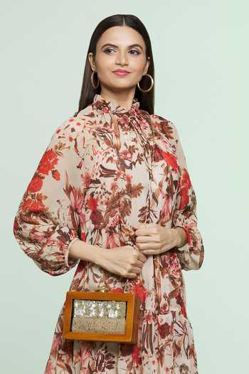 Shop_Sequissential_Black Embroidered Wooden Clutch_Online_at_Aza_Fashions