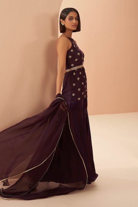 Parul Gandhi Embroidered Kurta Sharara Set 