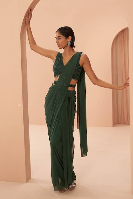 Wear Pre-stitched Sarees With Skirt - Shivani Blog