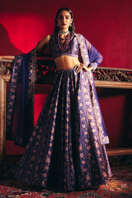 Ridhi Mehra Ianthe Floral Print Lehenga Set 