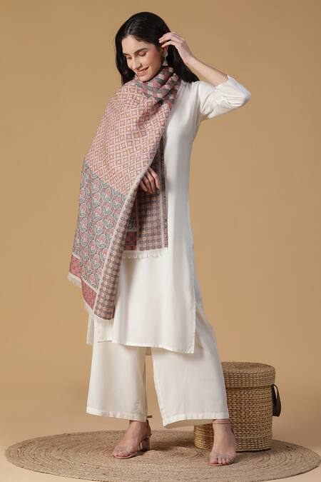 SHINGORA Floral Woven Stole 