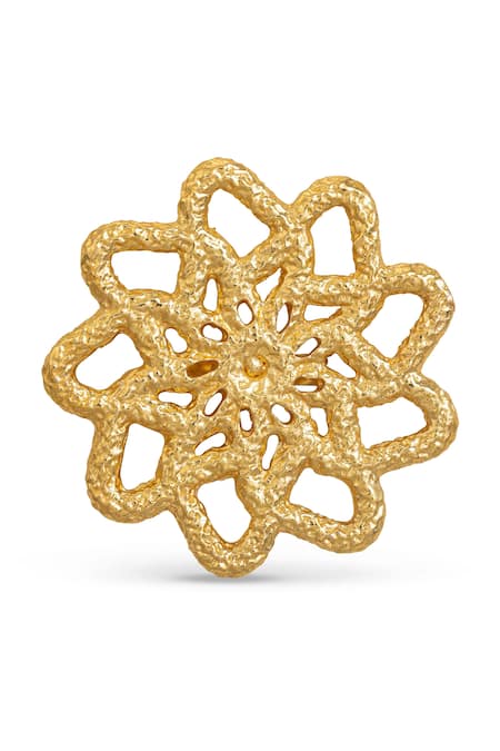Mnsh Floral Cutwork Ring 