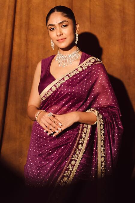 Shop Shimai Jayachandra Pink Banarasi Silk-cotton Sequins And Almandine Handloom Saree With Blouse Piece at Aza Fashions Shop_Shimai Jayachandra_Pink Banarasi Silk-cotton Sequins And Almandine Handloom Saree With Blouse Piece_at_Aza_Fashions