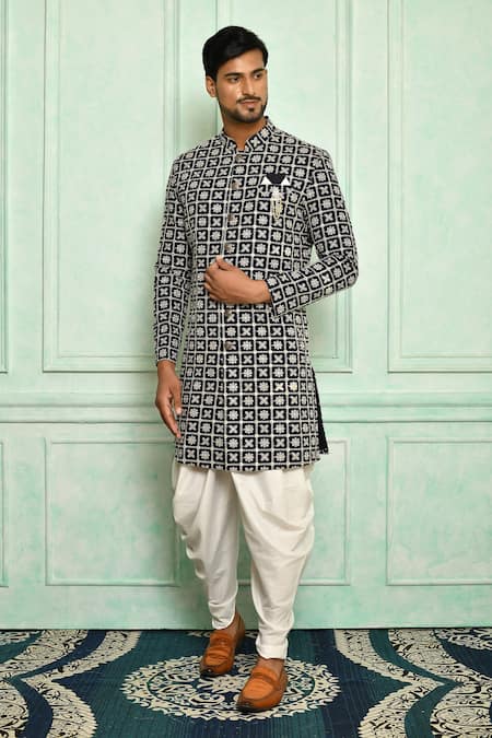 Adara Khan Lucknowi Silk Kurta Set 