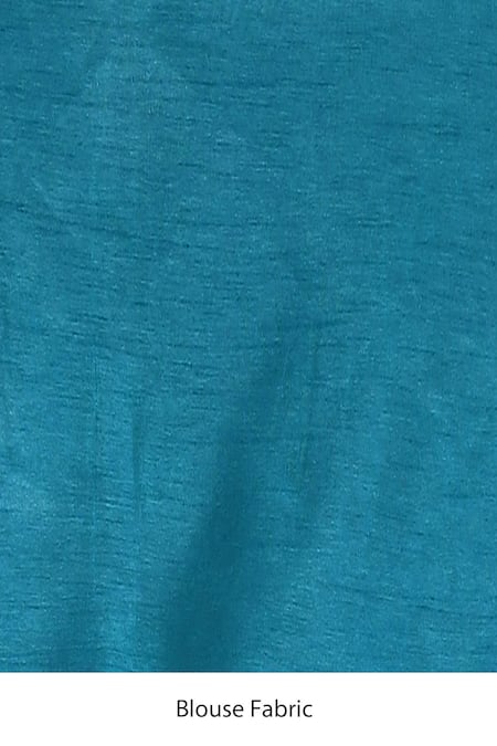 Shop_Samyukta Singhania_Blue Chiffon, Satin, Brocade Sequins Round Neck Prism Pattern Embroidered Saree_Online_at_Aza_Fashions