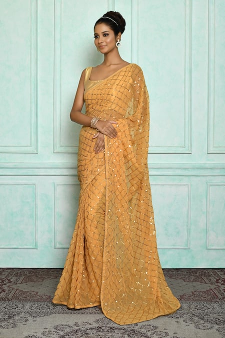 Samyukta Singhania Sequin Embroidered Georgette Saree 