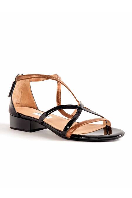 Oceedee Black Zuri Cutout Strap Heels Online at Aza Fashions Oceedee_Black Zuri Cutout Strap Heels_Online_at_Aza_Fashions
