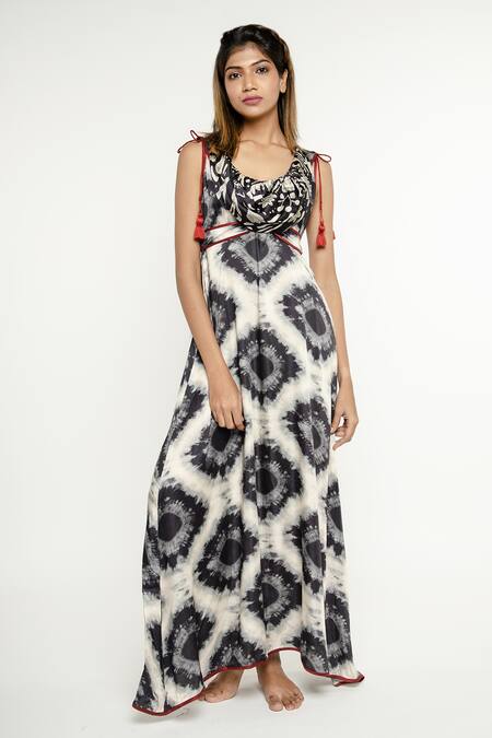 Buy Anmol Kakad Black Satin Tswana Cowl Neck Dress at Aza Fashions Buy_Anmol Kakad_Black Satin Tswana Cowl Neck Dress_at_Aza_Fashions