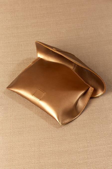 Buy_Ampm_Gold Myah Cord Work Mini Clutch _Online_at_Aza_Fashions