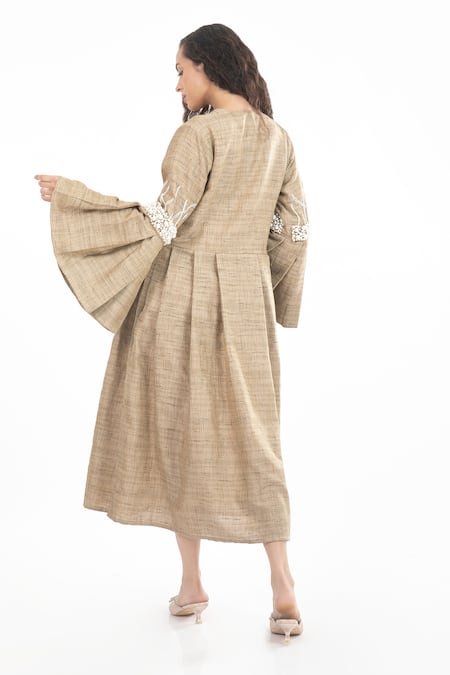 House Of Thl Cleopatra Embellished Sleeve Dress 