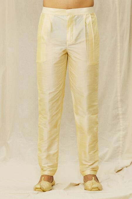 Nayantara Couture_Green Silk Embroidery Geometric Print Placement Sherwani Set_at_Aza_Fashions