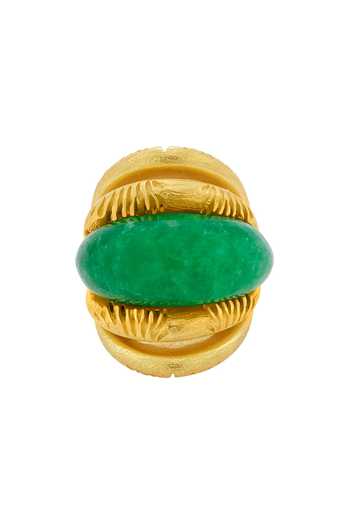 Isharya_Jade Gaia Statement Ring_Online_at_Aza_Fashions