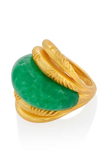 Buy_Isharya_Jade Gaia Statement Ring_Online_at_Aza_Fashions
