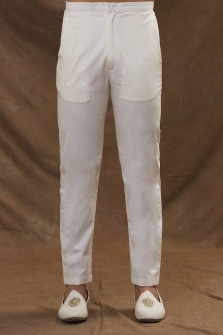 Buy The MeN'S Kompany Beige Chanderi Silk Thread Kurta And Pant Set Online at Aza Fashions Buy_The MeN'S Kompany_Beige Chanderi Silk Thread Kurta And Pant Set _Online_at_Aza_Fashions