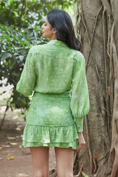 Ankita Dharman Laurel Leaf Pattern Shirt 