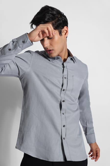 PAARSH Embroidered Pianist Pattern Shirt 