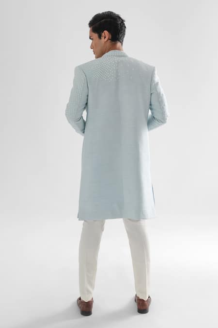 PAARSH Daydream Cutdana Embellished Achkan Pant Set 